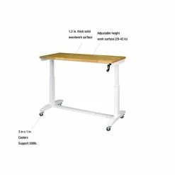 Husky 52 in. Adjustable Height Work Table in White -ToolHub Shop husky workbenches holt52xdbj2 1d 1000