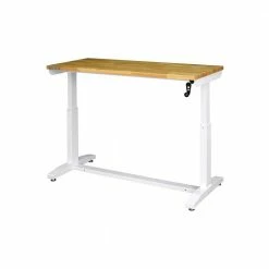 Husky 52 in. Adjustable Height Work Table in White -ToolHub Shop husky workbenches holt52xdbj2 4f 1000