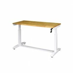 Husky 62 in. Adjustable Height Work Table in White -ToolHub Shop husky workbenches holt62xdbj2 c3 1000