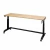 Husky 72 in. Adjustable Height Work Table -ToolHub Shop husky workbenches holt72xdb11 64 1000