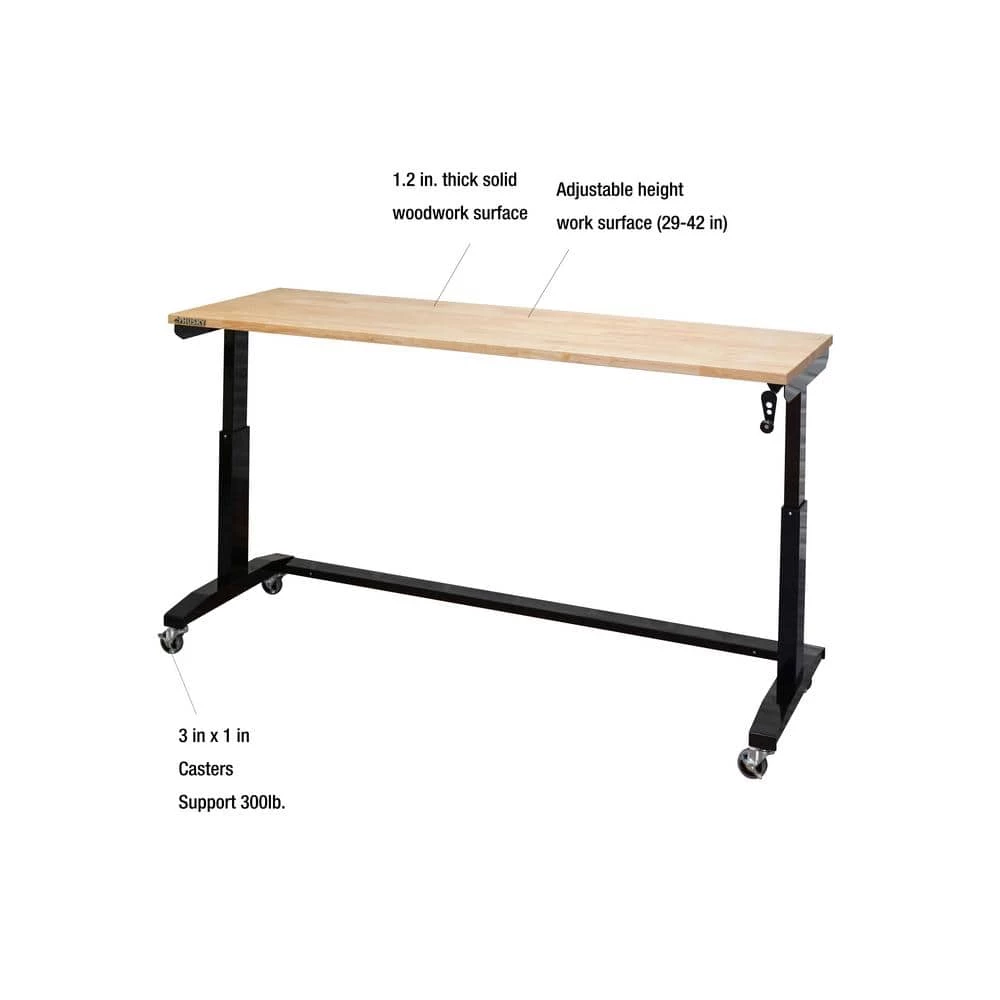 Husky 72 in. Adjustable Height Work Table 5 Husky 72 in. Adjustable Height Work Table - Image 3