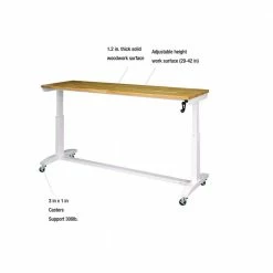 Husky 72 in. Adjustable Height Work Table in White 21 Husky 72 in. Adjustable Height Work Table in White -ToolHub Shop husky workbenches holt72xdbj2 1d 1000