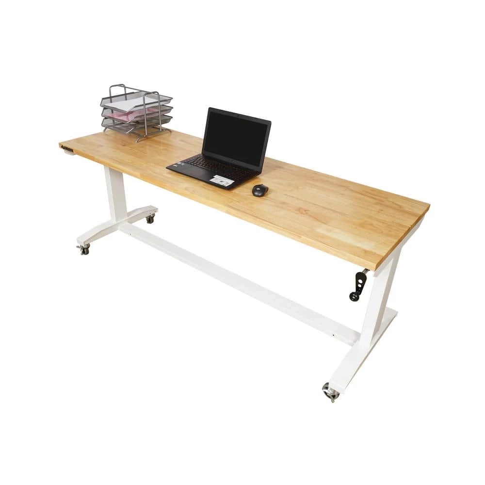 Husky 72 in. Adjustable Height Work Table in White 5 Husky 72 in. Adjustable Height Work Table in White - Image 3