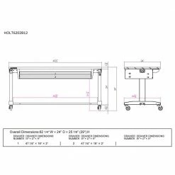 Husky 62 in. Adjustable Height Workbench Table with 2-Drawers in Black -ToolHub Shop husky workbenches hotl6202b12 40 1000