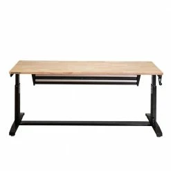 Husky 72 in. Adjustable Height Workbench Table with 2-Drawers in Black -ToolHub Shop husky workbenches hotl7202b12 4f 1000