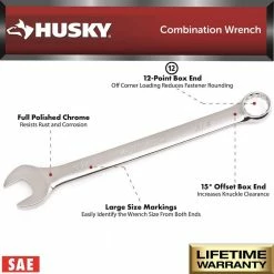 Husky SAE/MM Combination Wrench Set (24-Piece) 17 Husky SAE/MM Combination Wrench Set (24-Piece) -ToolHub Shop husky wrench sets hcw24pcsm 05 a0 1000