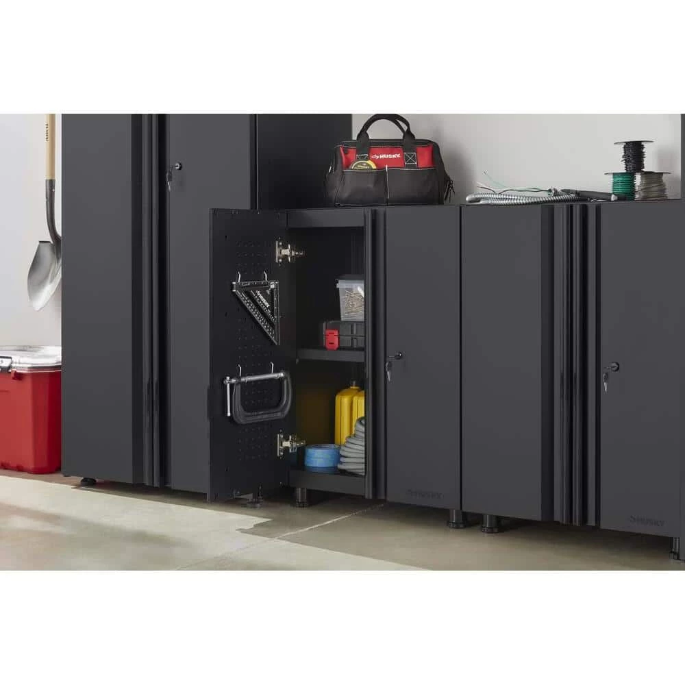 Husky Regular Duty Welded 24-Gauge Steel 2-Door Garage Base Cabinet in Black (24 in. W x 33 in. H x 16 in. D) 15 Husky Regular Duty Welded 24-Gauge Steel 2-Door Garage Base Cabinet in Black (24 in. W x 33 in. H x 16 in. D) - Image 13