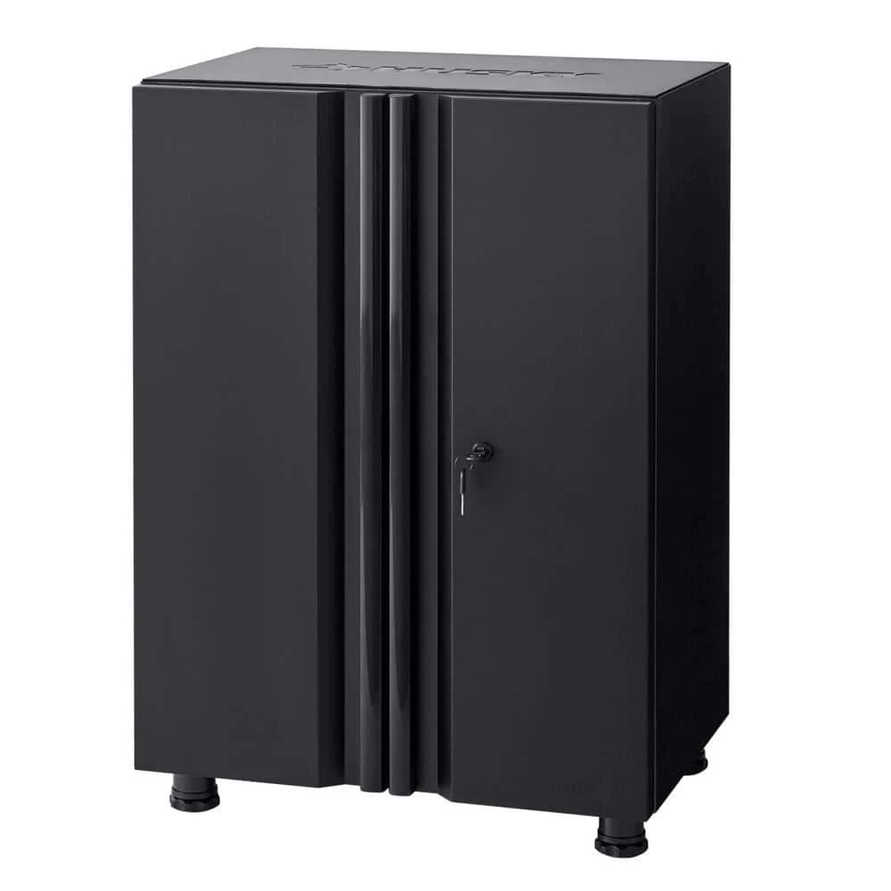 Husky Regular Duty Welded 24-Gauge Steel 2-Door Garage Base Cabinet in Black (24 in. W x 33 in. H x 16 in. D) 3 Husky Regular Duty Welded 24-Gauge Steel 2-Door Garage Base Cabinet in Black (24 in. W x 33 in. H x 16 in. D)