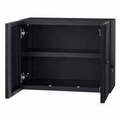 Husky Regular Duty Welded 24-Gauge Steel Wall Mounted Garage Cabinet in Black (24 in. W x 18 in. H x 12 in. D) 16 Husky Regular Duty Welded 24-Gauge Steel Wall Mounted Garage Cabinet in Black (24 in. W x 18 in. H x 12 in. D) -ToolHub Shop matte black powder coating husky wall mounted cabinets g2402w us 1d 1000