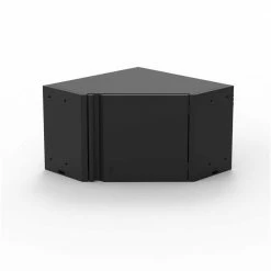 Husky Regular Duty Welded 24-Gauge Steel Wall Mounted Corner Garage Cabinet in Black (28 in. W x 18 in. H x 28 in. D)