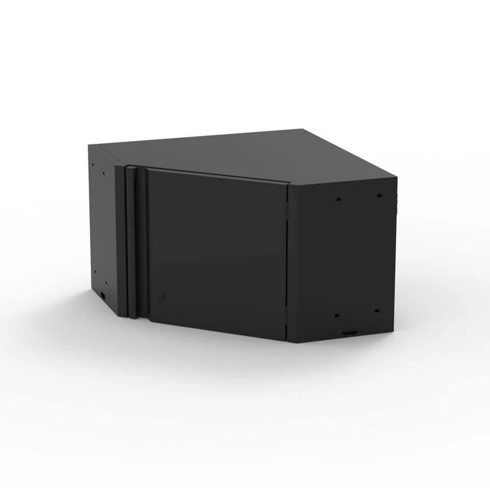 Husky Regular Duty Welded 24-Gauge Steel Wall Mounted Corner Garage Cabinet in Black (28 in. W x 18 in. H x 28 in. D) 5 Husky Regular Duty Welded 24-Gauge Steel Wall Mounted Corner Garage Cabinet in Black (28 in. W x 18 in. H x 28 in. D) - Image 3