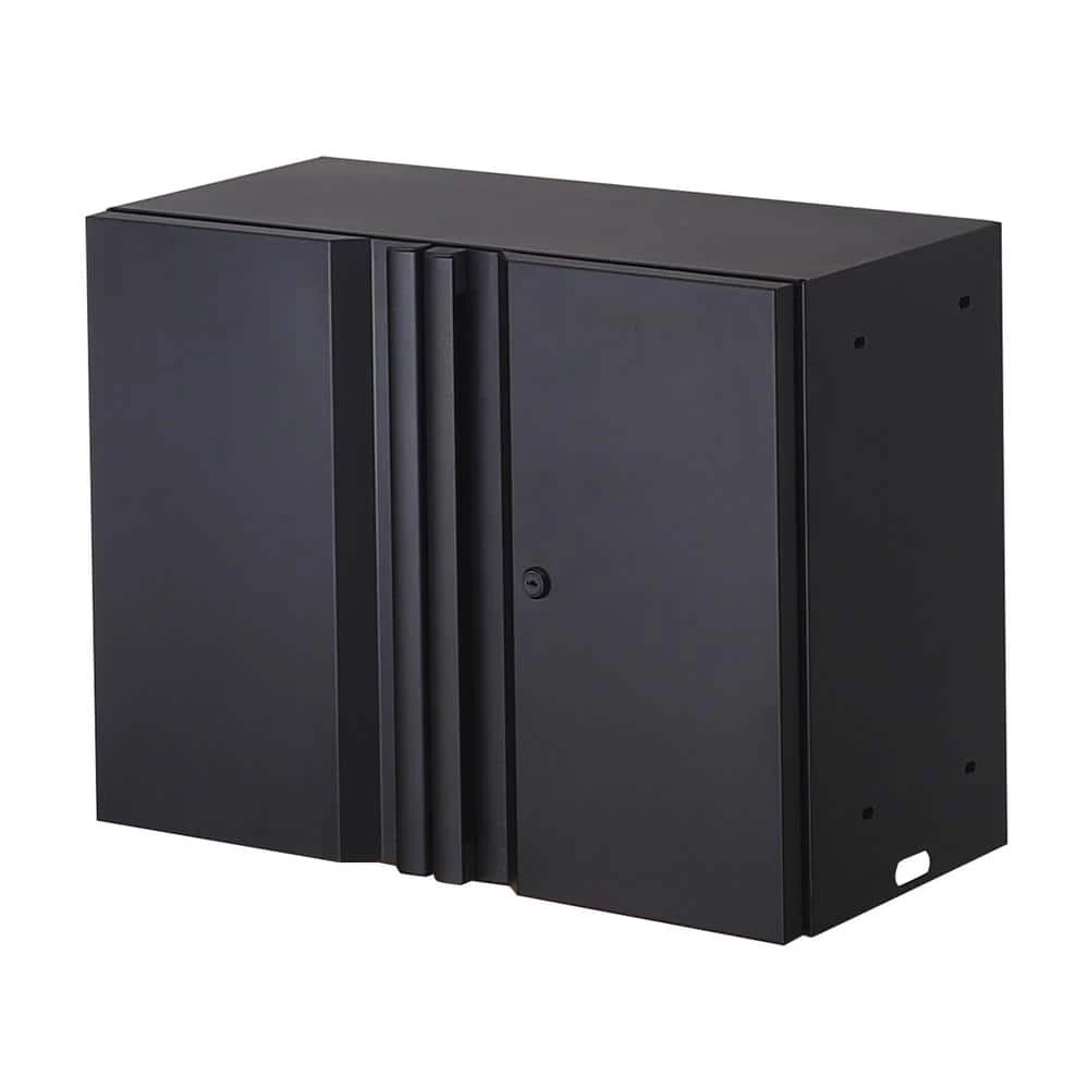 Husky Regular Duty Welded 24-Gauge Steel Wall Mounted Garage Cabinet in Black (24 in. W x 18 in. H x 12 in. D) 3 Husky Regular Duty Welded 24-Gauge Steel Wall Mounted Garage Cabinet in Black (24 in. W x 18 in. H x 12 in. D)