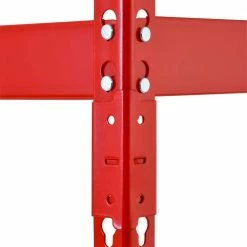 Husky 5-Tier Heavy Duty Steel Garage Storage Shelving Unit in Red (48 in. W x 78 in. H x 24 in. D) 28 Husky 5-Tier Heavy Duty Steel Garage Storage Shelving Unit in Red (48 in. W x 78 in. H x 24 in. D) -ToolHub Shop red black husky freestanding shelving units mr482478w5 r fa 1000