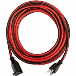 Husky 25 ft. 14/3 Indoor/Outdoor Extension Cord, Red and Black -ToolHub Shop red black husky general purpose cords hd 277 533 c3 1000