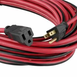Husky 50 ft. 14/3 Medium-Duty Indoor/Outdoor Extension Cord 9 Husky 50 ft. 14/3 Medium-Duty Indoor/Outdoor Extension Cord -ToolHub Shop red black husky general purpose cords hd 277 541 1f 1000