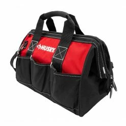 Husky 15 in. 8 Pocket Zippered Tool Bag 16 Husky 15 in. 8 Pocket Zippered Tool Bag -ToolHub Shop red black husky tool bags hd60015 th 4f 1000