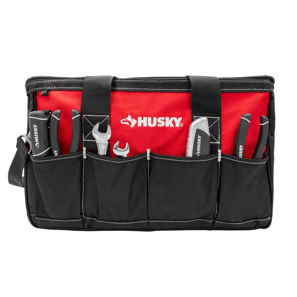 Husky 18 in. 14 Pocket Zippered Tool Bag 9 Husky 18 in. 14 Pocket Zippered Tool Bag - Image 7