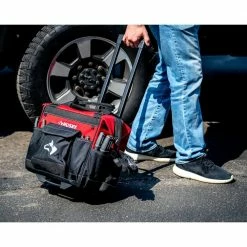 Husky 14 in. 13 Pocket Rolling Tool Bag -ToolHub Shop red black husky tool bags hd65014 th 31 1000
