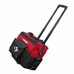 Husky 14 in. 13 Pocket Rolling Tool Bag -ToolHub Shop red black husky tool bags hd65014 th 4f 1000