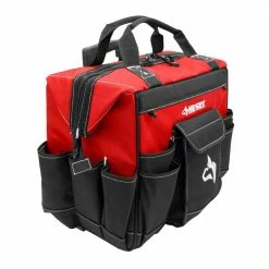 Husky 18 in. 18 Pocket Rolling Tool Bag -ToolHub Shop red black husky tool bags hd65018 th 40 1000