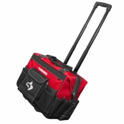 Husky 18 in. 18 Pocket Rolling Tool Bag -ToolHub Shop red black husky tool bags hd65018 th 4f 1000