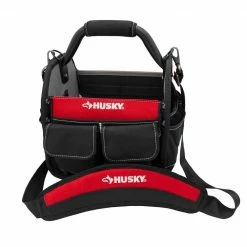 Husky 10 in. 15 Pocket Open Top Tool Bag -ToolHub Shop red black husky tool bags hd70010 th 44 1000