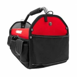Husky 17 in. 18 Pocket Open Top Tool Bag -ToolHub Shop red black husky tool bags hd70017 th 76 1000