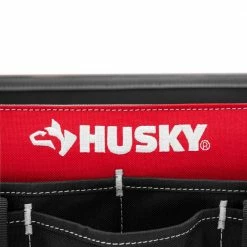Husky 17 in. 18 Pocket Open Top Tool Bag -ToolHub Shop red black husky tool bags hd70017 th fa 1000