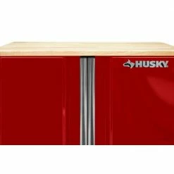 Husky Ready-to-Assemble 24-Gauge Steel 2-Door Garage Base Cabinet in Red (28 in. W x 32 in. H x 18 in. D) -ToolHub Shop red husky free standing cabinets g2802br us 4f 1000