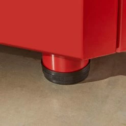 Husky Ready-to-Assemble 24-Gauge Steel 2-Door Garage Base Cabinet in Red (28 in. W x 32 in. H x 18 in. D) -ToolHub Shop red husky free standing cabinets g2802br us c3 1000