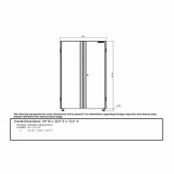 Husky Ready-to-Assemble 24-Gauge Steel Freestanding Garage Cabinet in Red (48 in. W x 72 in. H x 18 in. D) -ToolHub Shop red husky free standing cabinets homd48xdb21 fa 1000