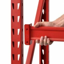 Husky 3-Tier Heavy Duty Industrial Welded Steel Garage Storage Shelving Unit in Red (65 in. W x 54 in. H x 24 in. D) -ToolHub Shop red husky freestanding shelving units hbr652454w3 r c3 1000