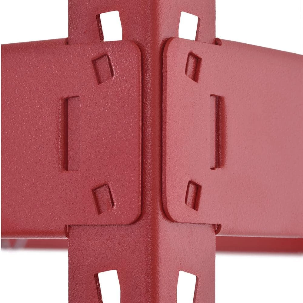 Husky 5-Tier Heavy Duty Boltless Steel Garage Storage Shelving Unit in Red (48 in. W x 78 in. H x 24 in. D) 13 Husky 5-Tier Heavy Duty Boltless Steel Garage Storage Shelving Unit in Red (48 in. W x 78 in. H x 24 in. D) - Image 11