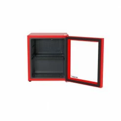 Husky 1.5 Cu. ft. 40-Can Glass Door Freestanding Countertop Quiet Mini Fridge with Reversible Door without Freezer (Red) -ToolHub Shop red husky mini fridges osfg010 rm 4f 1000