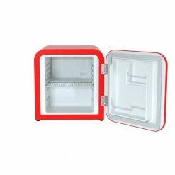 Husky 1.51 Cu. ft. 40-Can Retro Freestanding Quiet Compact Countertop Mini Fridge with Reversible Door without Freezer (Red) -ToolHub Shop red husky mini fridges osfr001 rm 40 1000