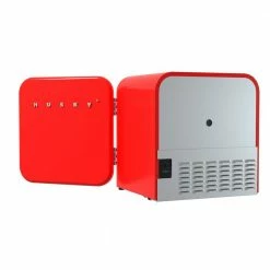 Husky 1.51 Cu. ft. 40-Can Retro Freestanding Quiet Compact Countertop Mini Fridge with Reversible Door without Freezer (Red) -ToolHub Shop red husky mini fridges osfr001 rm 66 1000
