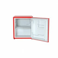 Husky 1.5 Cu. ft. 40-Can Solid Door Freestanding Countertop Quiet Mini Fridge with Reversible Door without Freezer (Red) -ToolHub Shop red husky mini fridges osfs007 rm 1f 1000