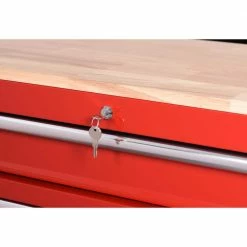 Husky 42 in. W x 18.1 in. D 8-Drawer Red Mobile Workbench Cabinet with Solid Wood Top 25 Husky 42 in. W x 18.1 in. D 8-Drawer Red Mobile Workbench Cabinet with Solid Wood Top -ToolHub Shop red husky mobile workbenches h42mwc8red fa 1000
