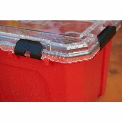 Husky 20-Gal. Professional Duty Waterproof Storage Container with Hinged Lid in Red 19 Husky 20-Gal. Professional Duty Waterproof Storage Container with Hinged Lid in Red -ToolHub Shop red husky storage bins 246842 1f 1000