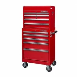 Husky 27 in. 11-Drawer Tool Chest and Cabinet Combo in Red