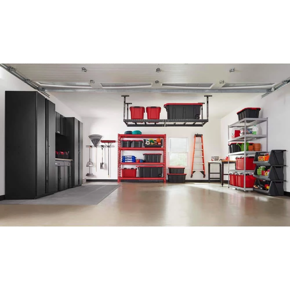 Husky 5-Tier Heavy Duty Steel Garage Storage Shelving Unit in Silver (48 in. W x 78 in. H x 24 in. D) 11 Husky 5-Tier Heavy Duty Steel Garage Storage Shelving Unit in Silver (48 in. W x 78 in. H x 24 in. D) - Image 9