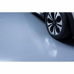 Husky 7.5 ft. x 17 ft. Diamond Grey Universal Flooring -ToolHub Shop slate grey husky garage flooring rolls hk70dt717sgrhd 31 1000