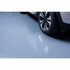 Husky 7.5 ft. x 17 ft. Diamond Grey Universal Flooring -ToolHub Shop slate grey husky garage flooring rolls hk70dt717sgrhd 4f 1000