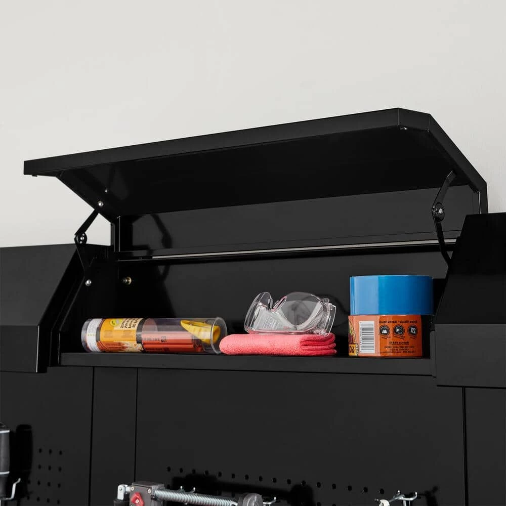 Husky 6-Piece Ready-to-Assemble Steel Garage Workstation in Black (53 in. W x 69.5 in. H x 19.5 in. D) 6 Husky 6-Piece Ready-to-Assemble Steel Garage Workstation in Black (53 in. W x 69.5 in. H x 19.5 in. D) - Image 4