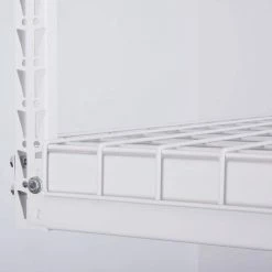 Husky Adjustable Height Overhead Ceiling Mount Garage Rack in White (42 in. H x 96 in. W x 32 in. D) -ToolHub Shop white husky overhead garage storage acr3296w p 4f 1000