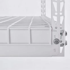 Husky Adjustable Height Overhead Ceiling Mount Garage Rack in White (42 in. H x 96 in. W x 32 in. D) -ToolHub Shop white husky overhead garage storage acr3296w p 66 1000