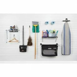 Husky Garage Slat Wall Starter Kit (8-Piece) -ToolHub Shop white husky slatwall panels 80235hwsk 40 1000