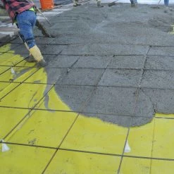 Husky 14 ft. x 140 ft. 15 mil Yellow Guard Vapor Barrier -ToolHub Shop yellows golds husky plastic sheeting cfyg1514 140y 1f 1000