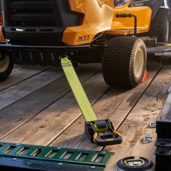 Husky 10 ft. x 1-7/8 in. 1000 lb. Commercial Retractable Ratchet -ToolHub Shop yellows golds husky ratchet straps 55565 fa 1000