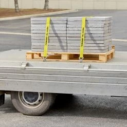 Husky 27 ft. x 2 in. Heavy-Duty Ratchet Tie-Down Strap with J Hook -ToolHub Shop yellows golds husky ratchet straps fh0843 77 1000